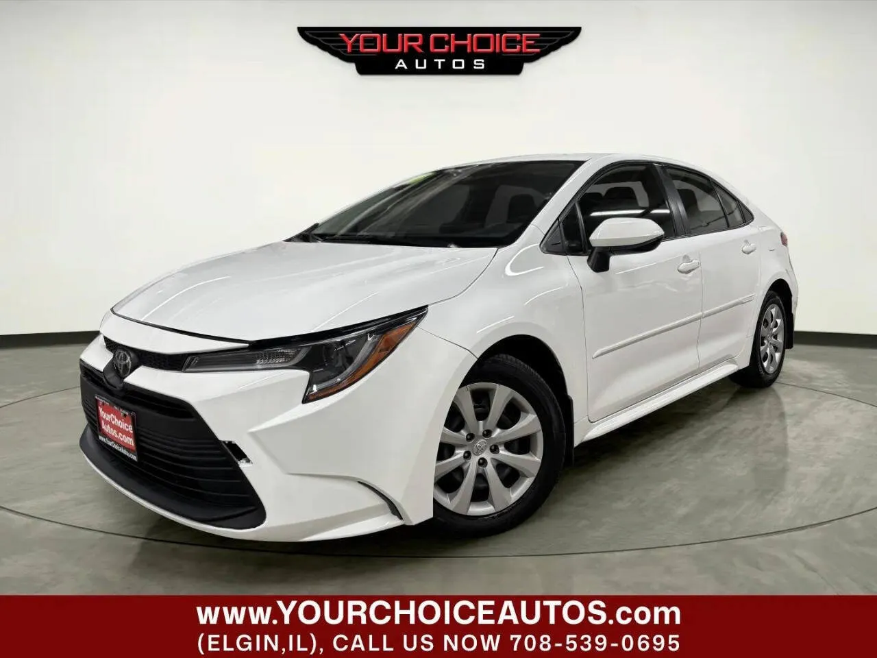 White 2023 Toyota Corolla LE for sale in Elgin, IL