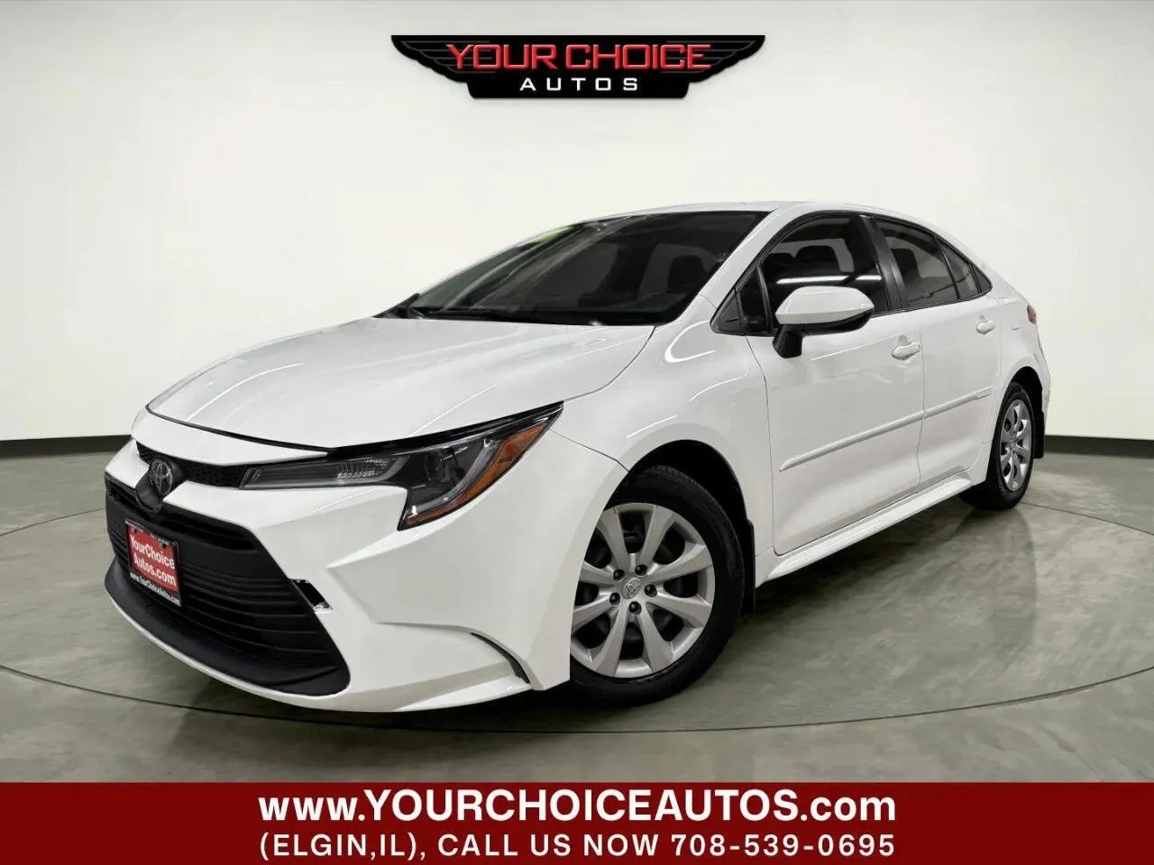 White 2023 Toyota Corolla LE for sale in Elgin, IL