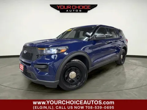 Blue 2021 Ford Police Interceptor Utility AWD 4dr SUV for sale in Elgin, IL
