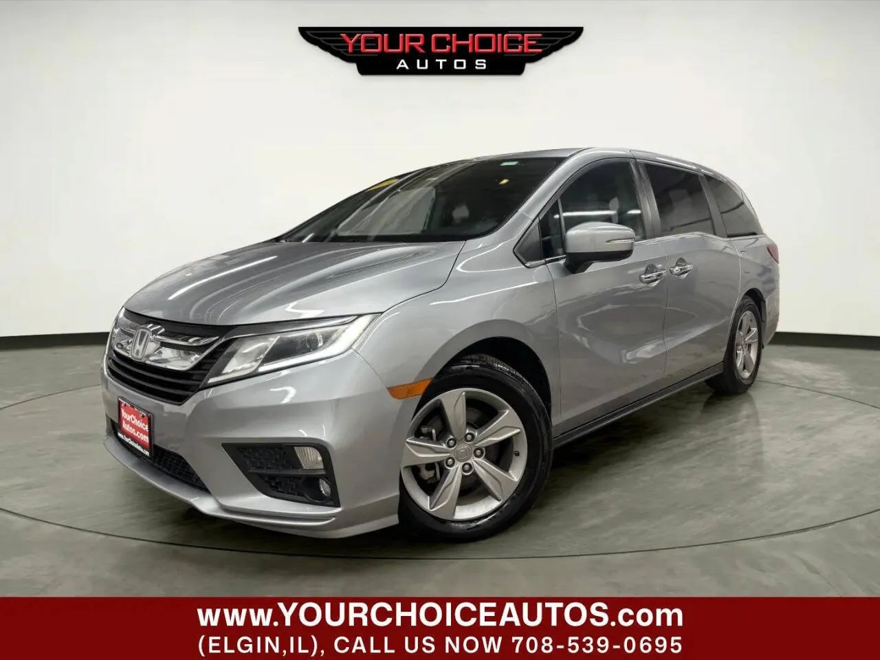 Silver 2019 Honda Odyssey EX L w/Navi w/RES 4dr Mini Van and RES for sale in Elgin, IL