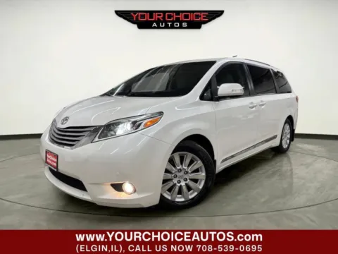 White 2015 Toyota Sienna XLE Premium 8 Passenger 4dr Mini Van for sale in Elgin, IL