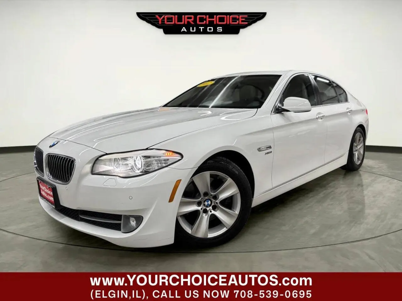White 2012 BMW 5 Series 528i xDrive for sale in Elgin, IL