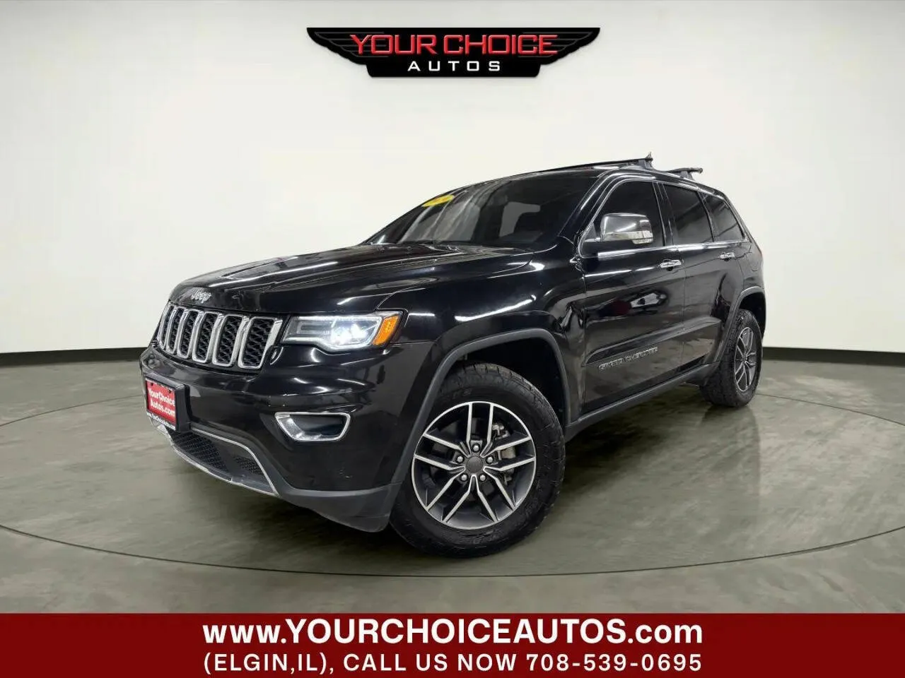 Black 2019 Jeep Grand Cherokee Limited for sale in Elgin, IL