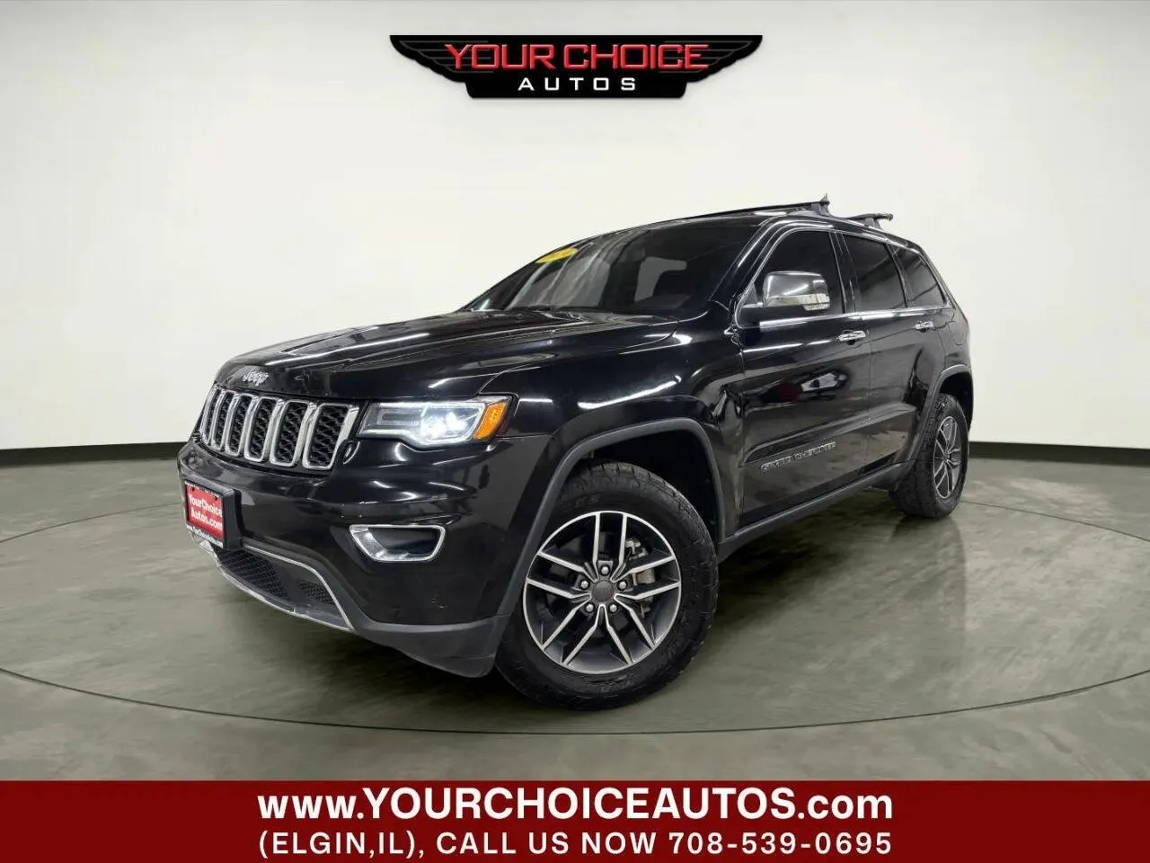 Black 2019 Jeep Grand Cherokee Limited for sale in Elgin, IL