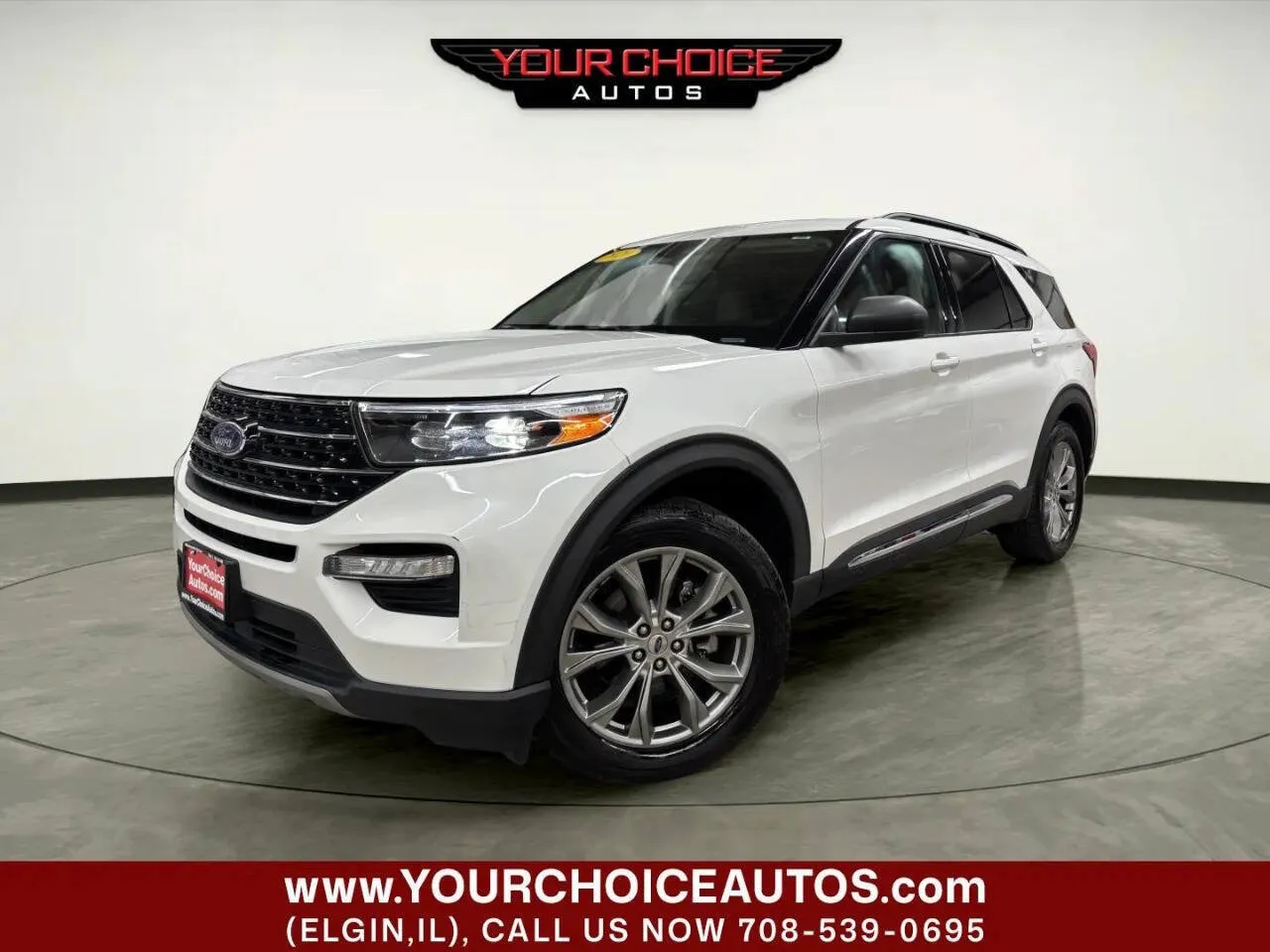 White 2020 Ford Explorer XLT for sale in Elgin, IL