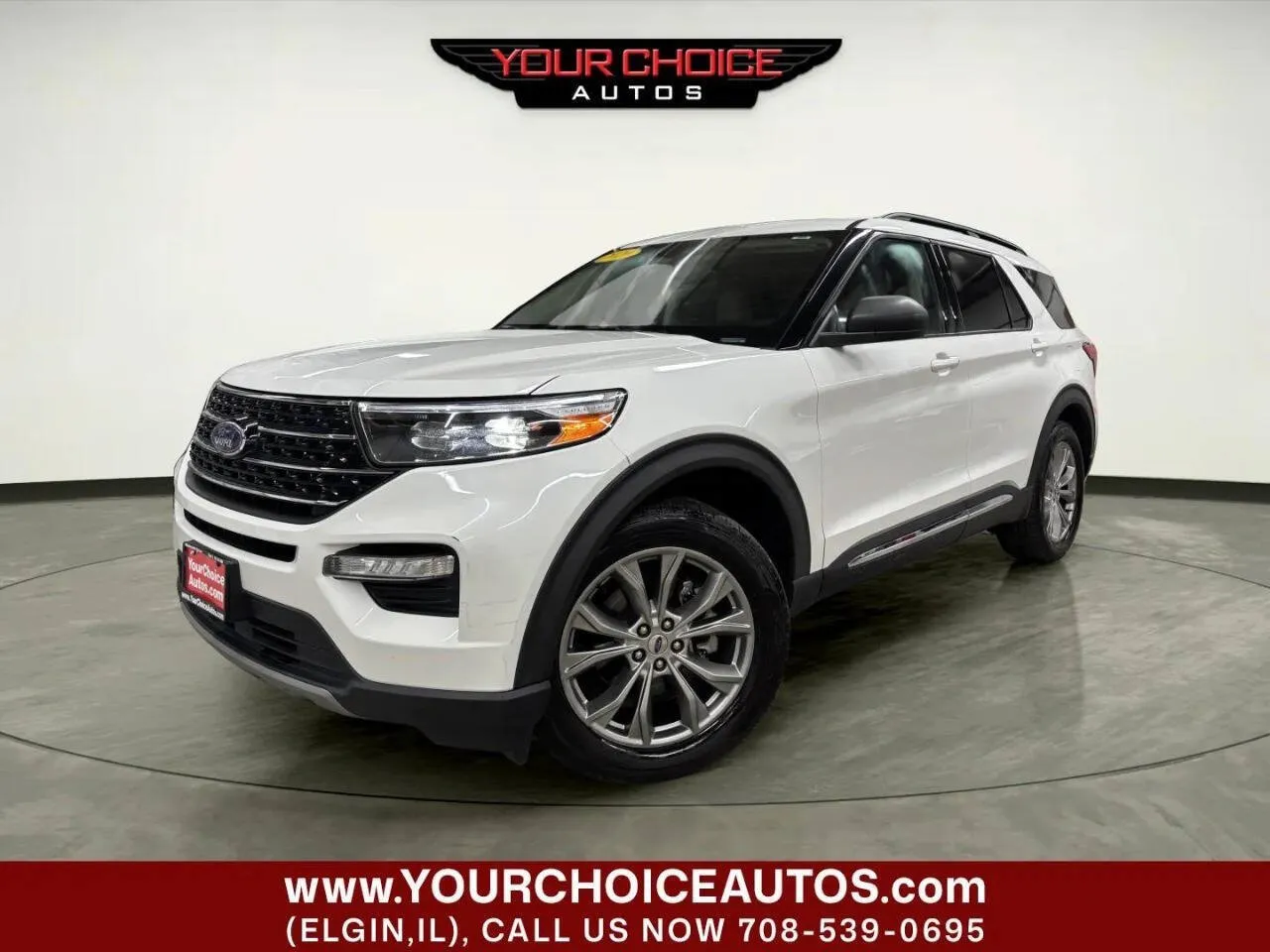 White 2020 Ford Explorer XLT for sale in Elgin, IL