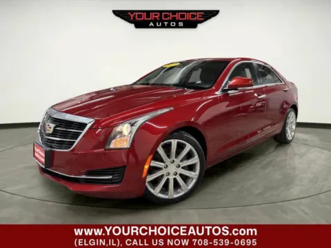 Red 2017 Cadillac ATS Sedan Luxury AWD for sale in Elgin, IL