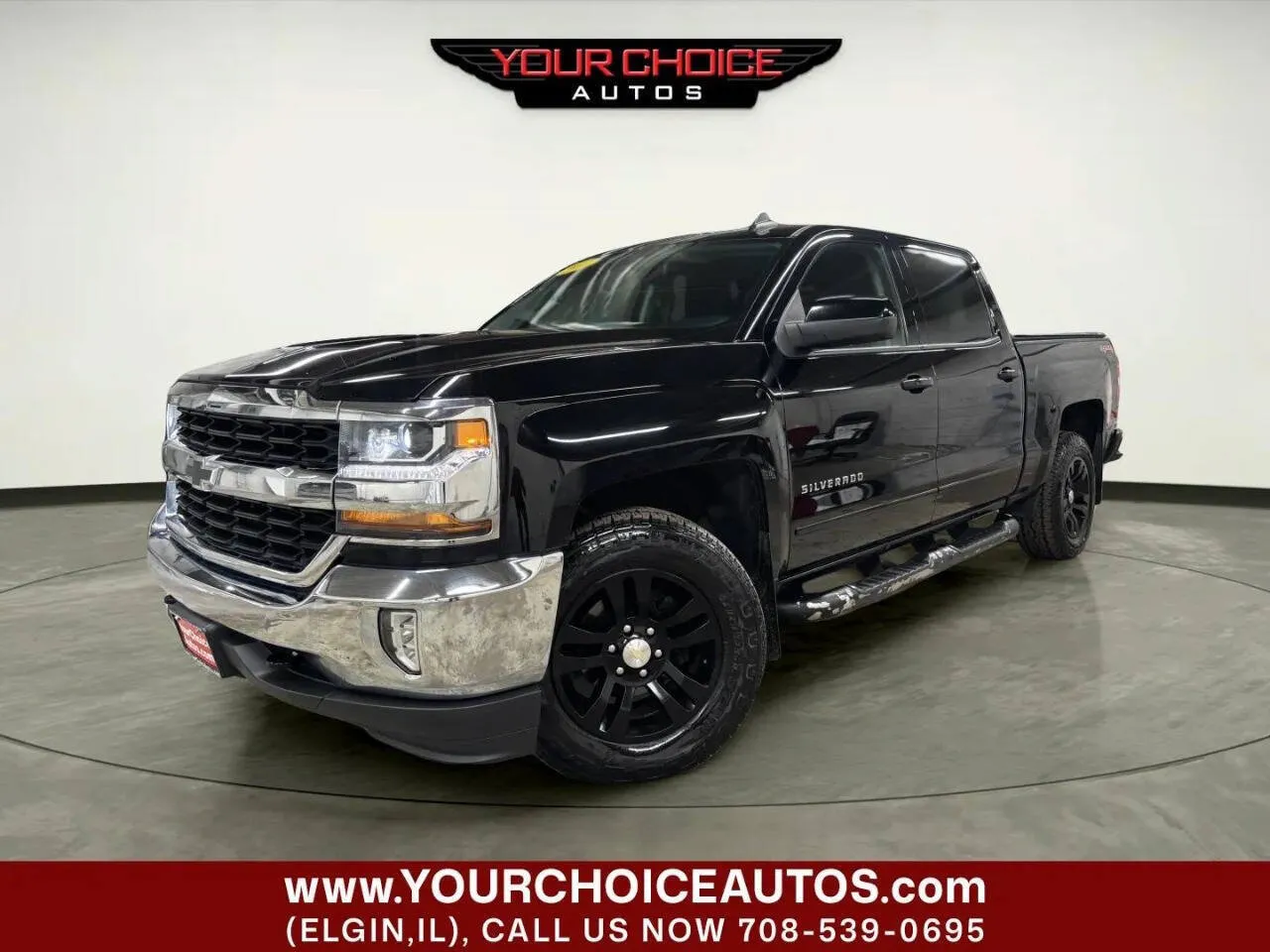 Black 2017 Chevrolet Silverado 1500 LT for sale in Elgin, IL