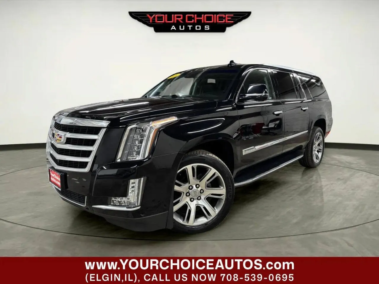 Black 2016 Cadillac Escalade ESV Luxury Collection for sale in Elgin, IL