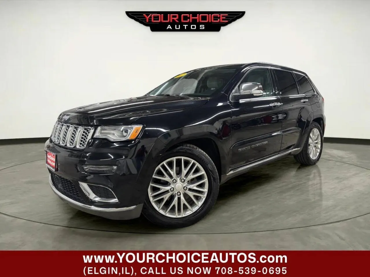 Black 2017 Jeep Grand Cherokee Summit for sale in Elgin, IL