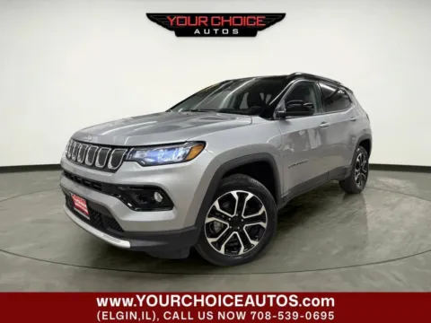 Silver 2022 Jeep Compass Limited for sale in Elgin, IL