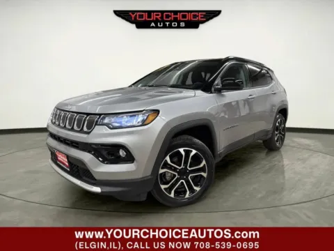 Silver 2022 Jeep Compass Limited for sale in Elgin, IL