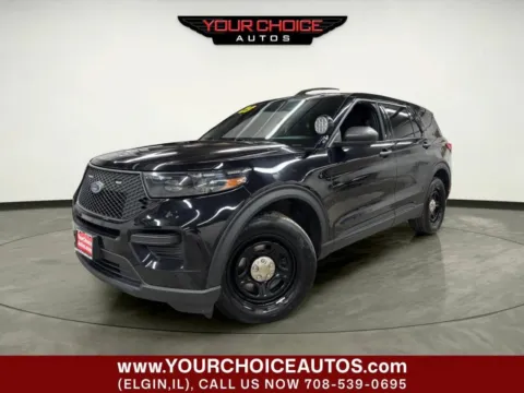 Black 2023 Ford Police Interceptor Utility AWD 4dr SUV for sale in Elgin, IL
