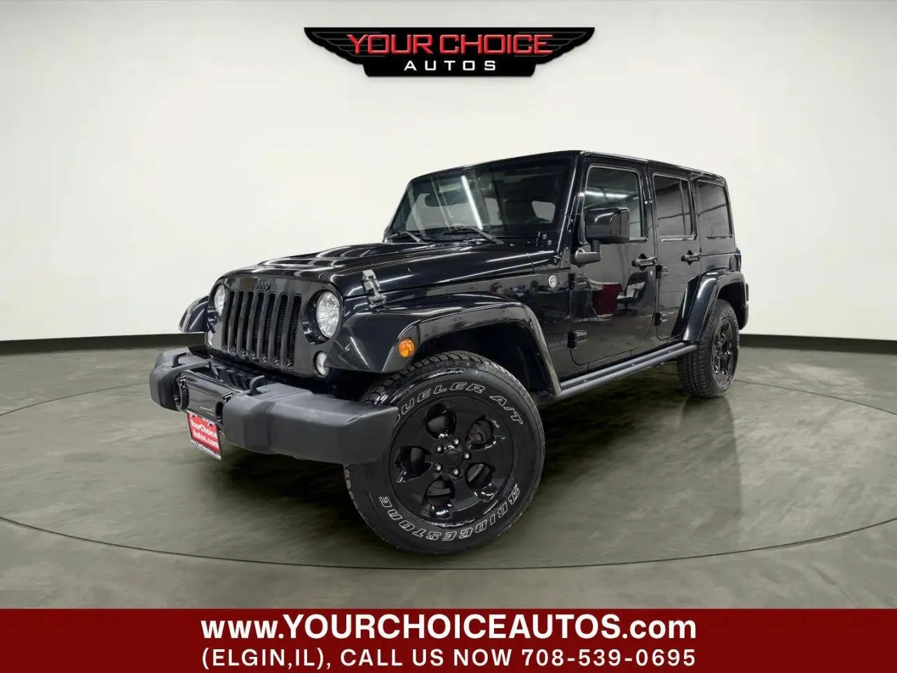 Black 2015 Jeep Wrangler Unlimited Altitude for sale in Elgin, IL