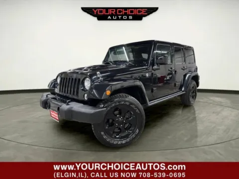 Black 2015 Jeep Wrangler Unlimited Altitude for sale in Elgin, IL