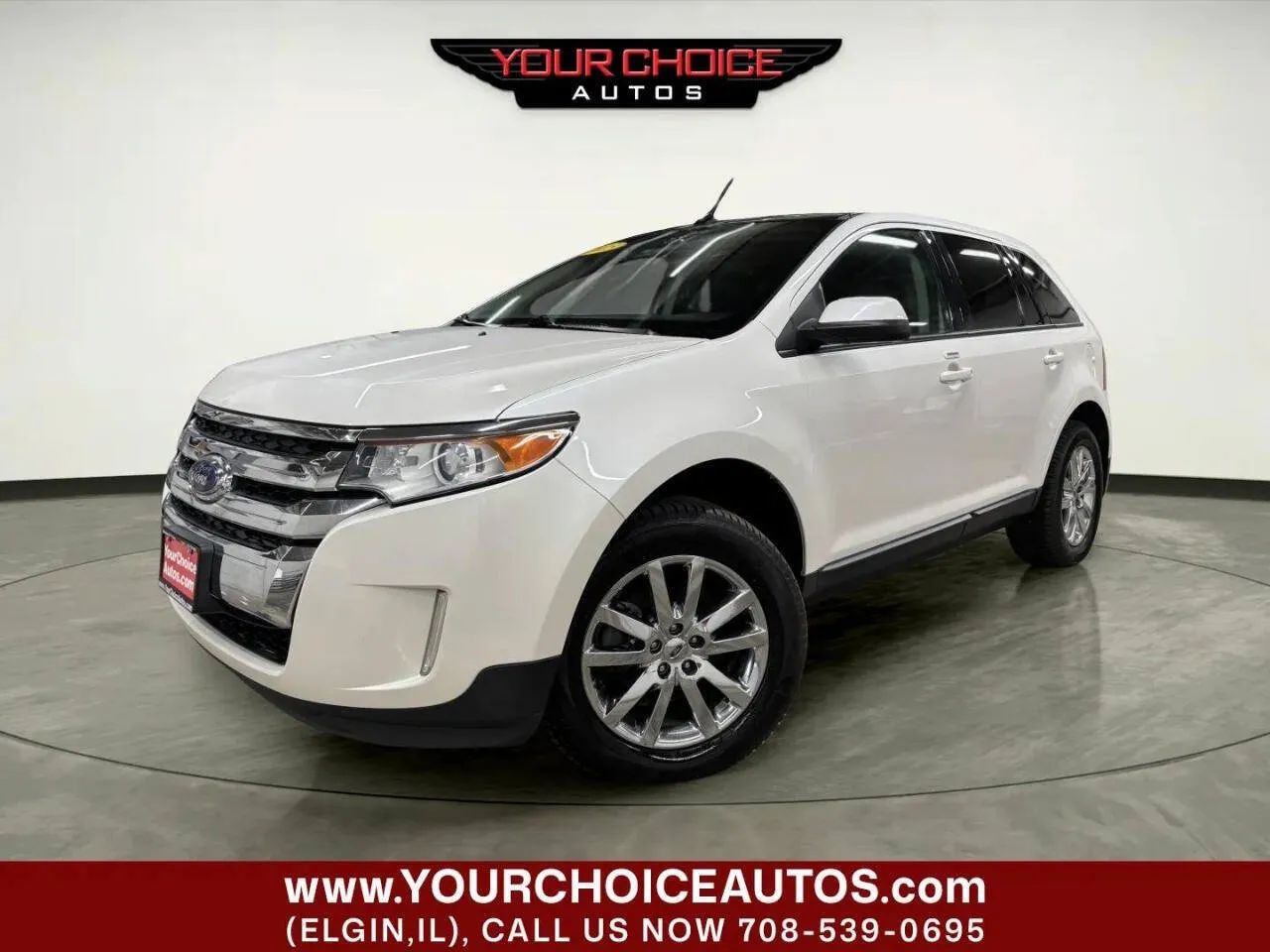 White 2013 Ford Edge SEL for sale in Elgin, IL