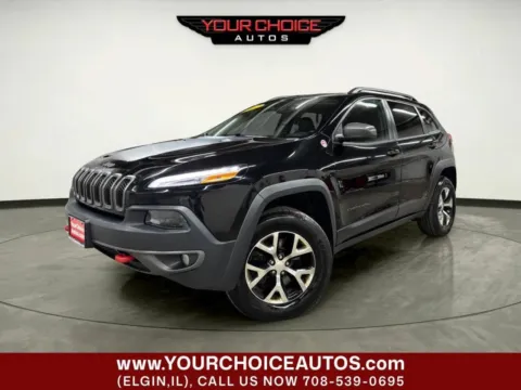 Black 2017 Jeep Cherokee Trailhawk L Plus for sale in Elgin, IL