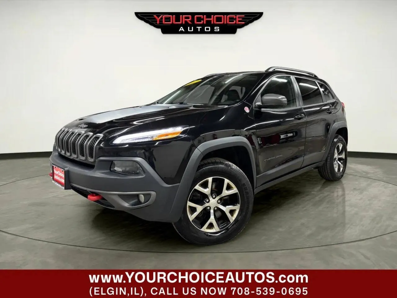 Black 2017 Jeep Cherokee Trailhawk L Plus for sale in Elgin, IL