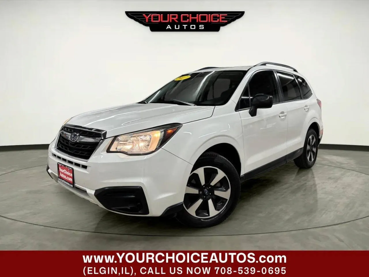 White 2017 Subaru Forester 2.5i AWD 4dr Wagon CVT for sale in Elgin, IL