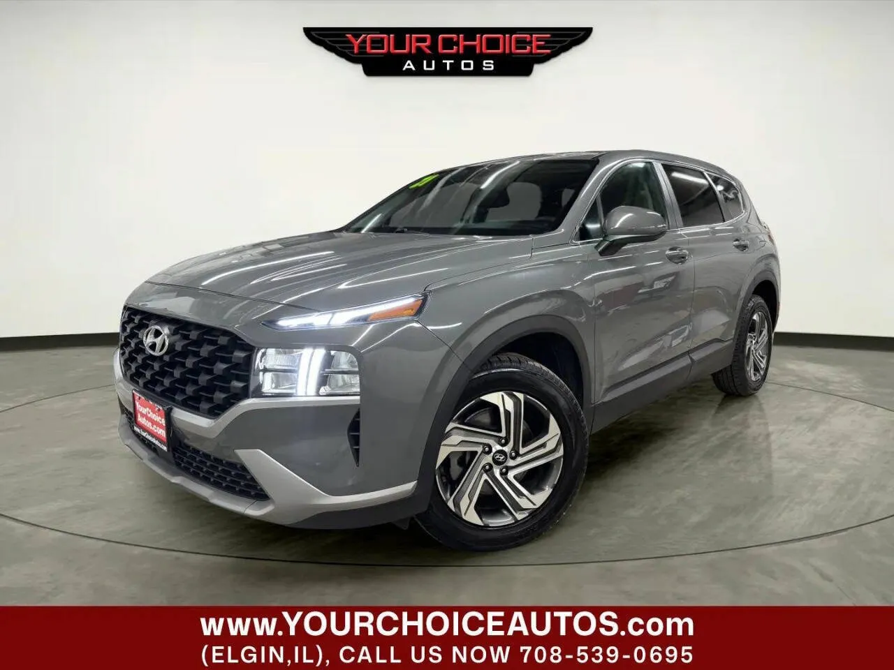 Gray 2021 Hyundai Santa Fe SE for sale in Elgin, IL