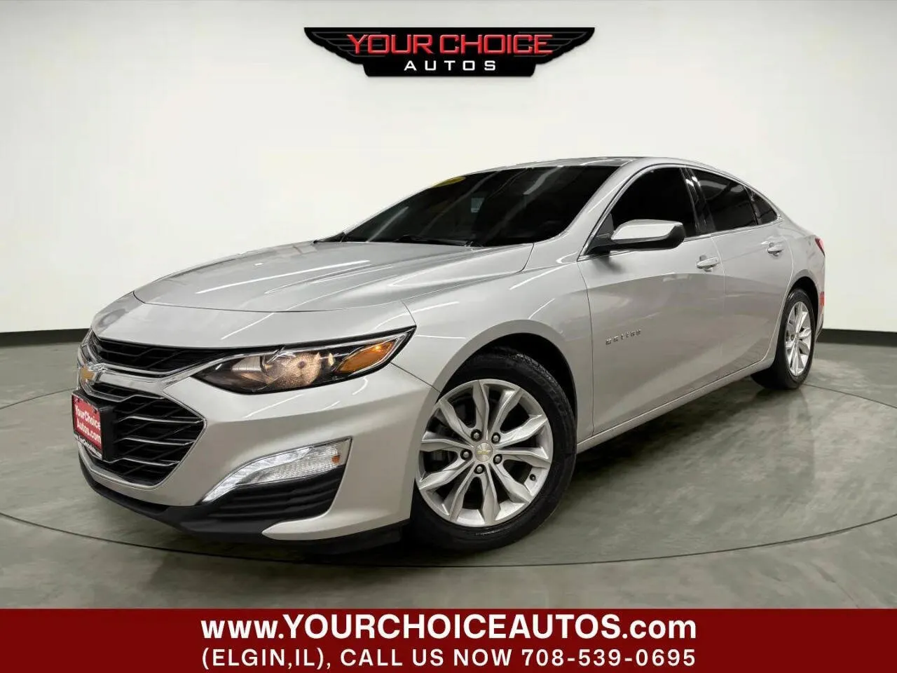 Silver 2020 Chevrolet Malibu LT for sale in Elgin, IL