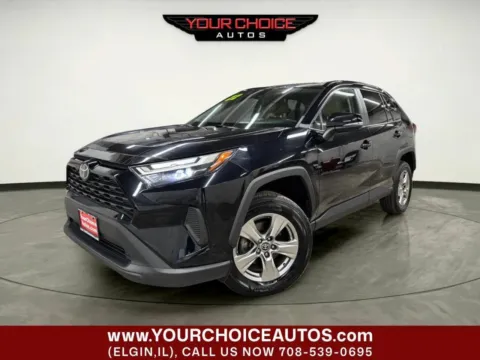 Black 2022 Toyota RAV4 XLE for sale in Elgin, IL