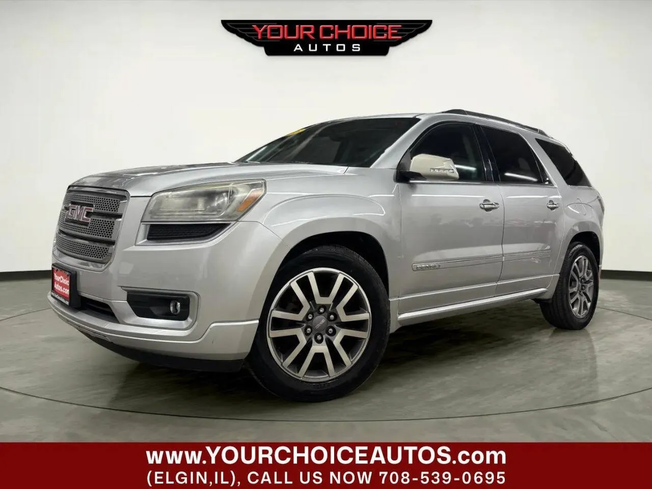 Silver 2013 GMC Acadia Denali for sale in Elgin, IL