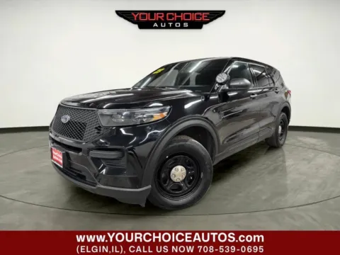 Black 2023 Ford Police Interceptor Utility AWD 4dr SUV for sale in Elgin, IL