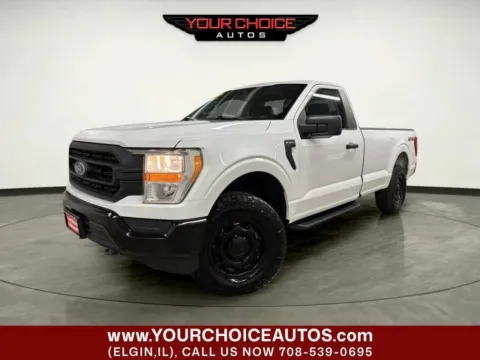 White 2022 Ford F-150 XL 4x4 2dr Regular Cab 8 ft. LB for sale in Elgin, IL