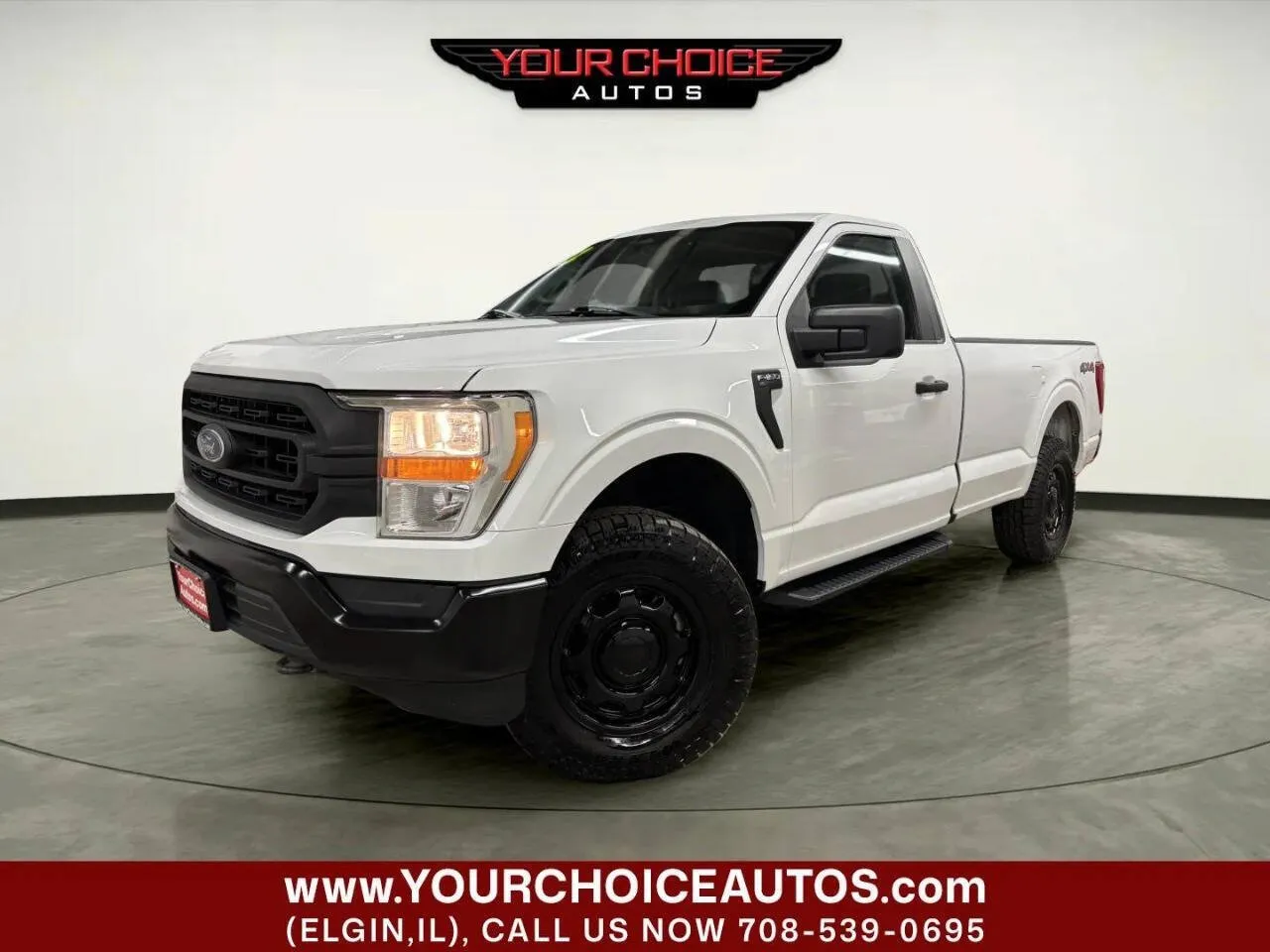 White 2022 Ford F-150 XL 4x4 2dr Regular Cab 8 ft. LB for sale in Elgin, IL