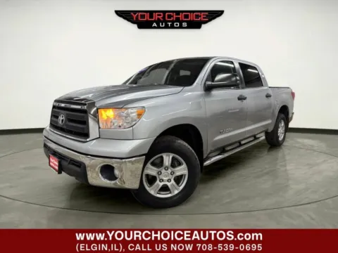 Gray 2011 Toyota Tundra 4WD Truck Grade 4x4 4dr CrewMax Cab Pickup SB (4.6L V8) for sale in Elgin, IL