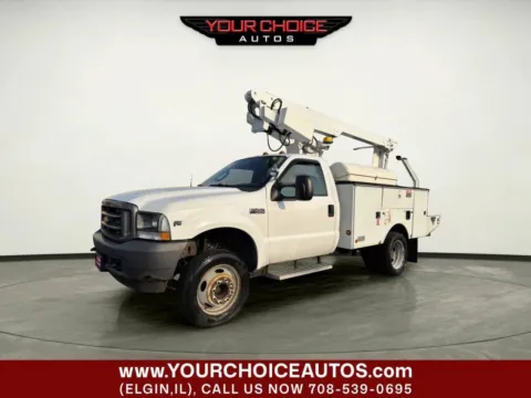 White 2003 Ford Super Duty F-450 DRW 4X2 2dr Regular Cab 140.8 200.8 in. WB for sale in Elgin, IL