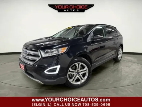Black 2018 Ford Edge Titanium for sale in Elgin, IL