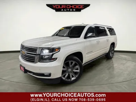 White 2015 Chevrolet Suburban LTZ for sale in Elgin, IL