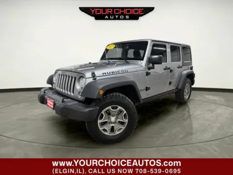 Silver 2017 Jeep Wrangler Unlimited Rubicon for sale in Elgin, IL