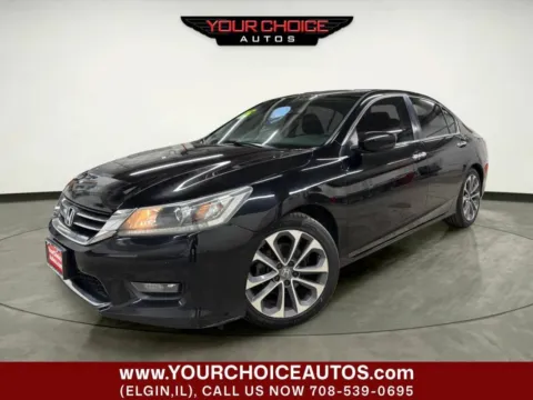 Black 2015 Honda Accord Sedan Sport for sale in Elgin, IL