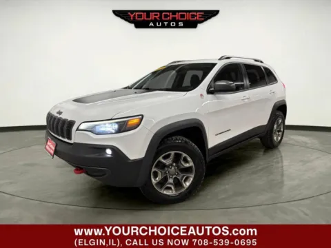 White 2019 Jeep Cherokee Trailhawk for sale in Elgin, IL