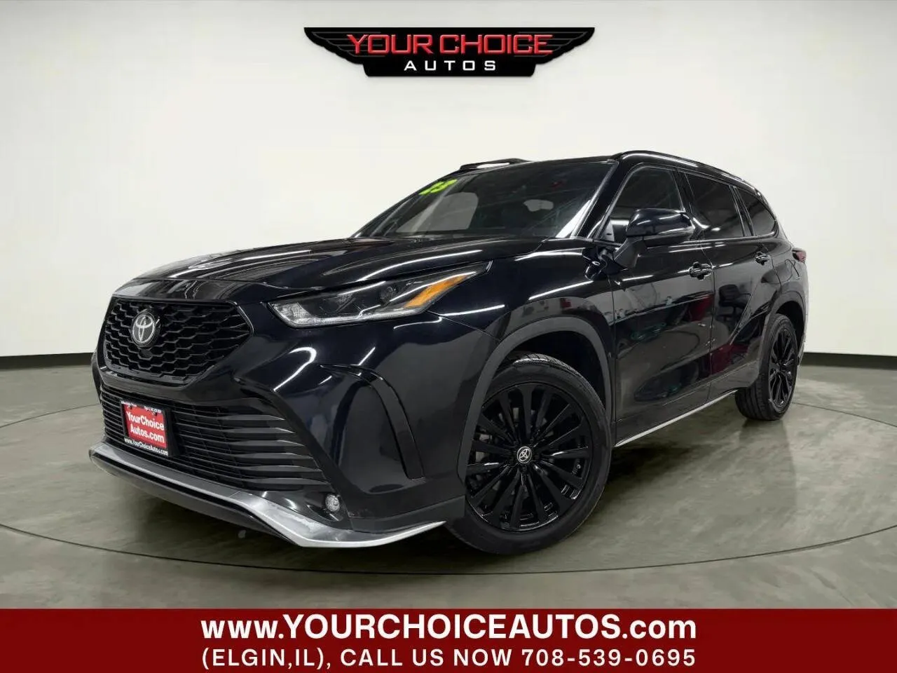 Black 2023 Toyota Highlander XSE AWD 4dr SUV for sale in Elgin, IL