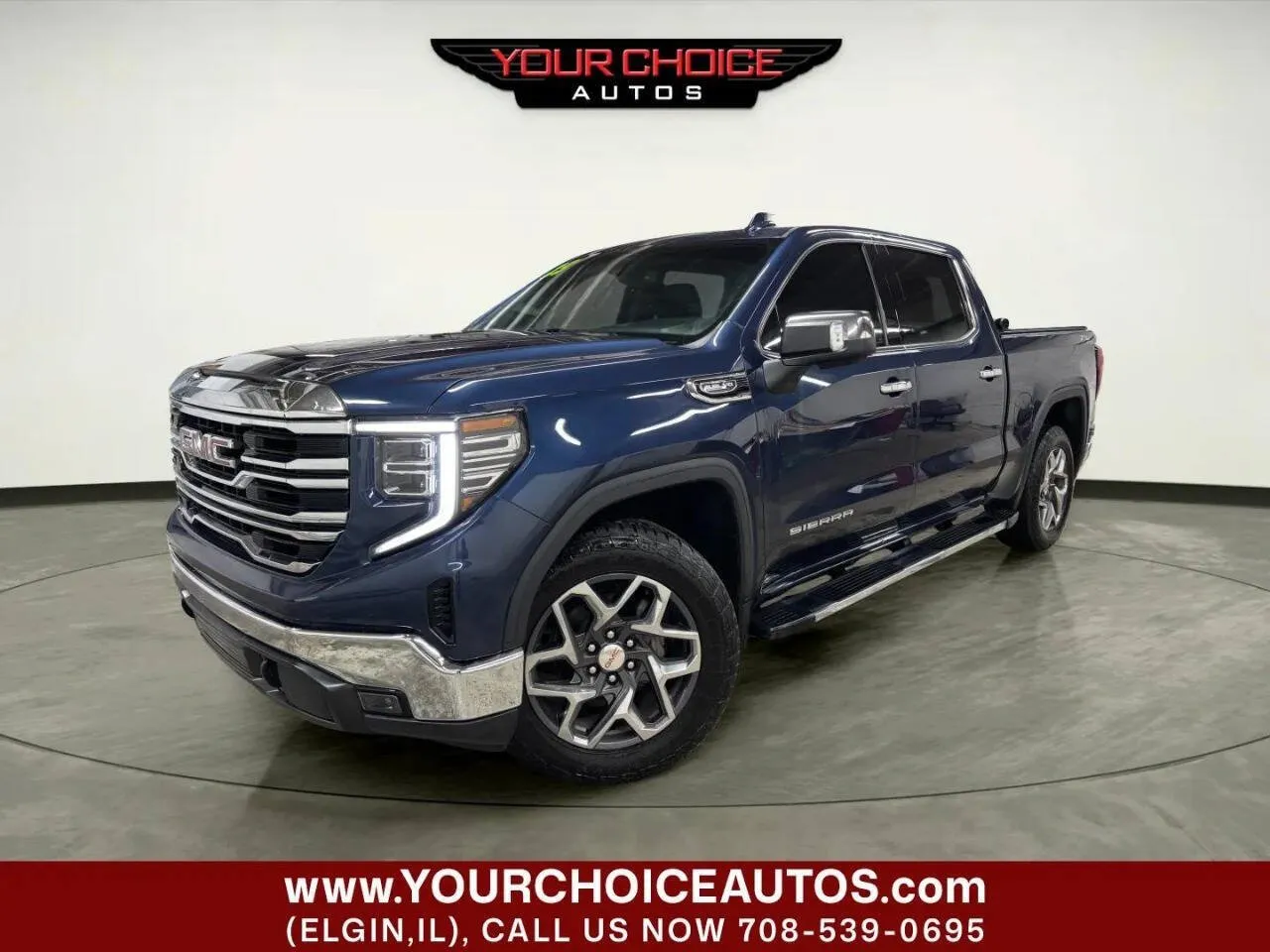Blue 2023 GMC Sierra 1500 SLT for sale in Elgin, IL