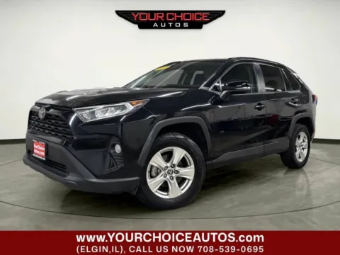Black 2021 Toyota RAV4 XLE 4dr SUV for sale in Elgin, IL