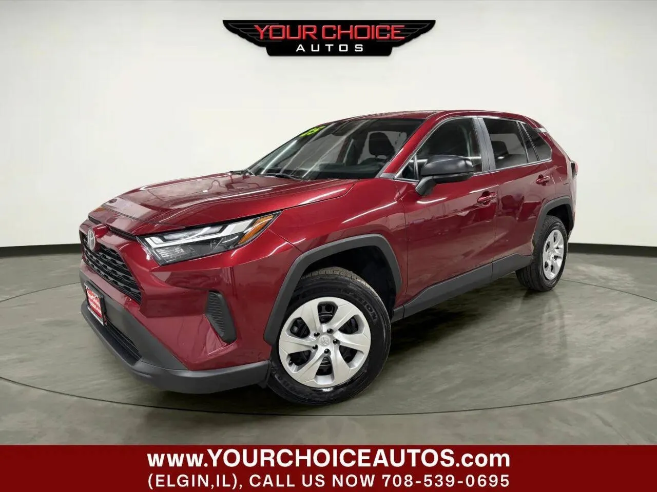 Red 2025 Toyota RAV4 LE for sale in Elgin, IL