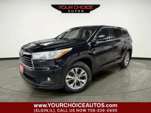 Black 2015 Toyota Highlander LE Plus AWD 4dr SUV for sale in Elgin, IL