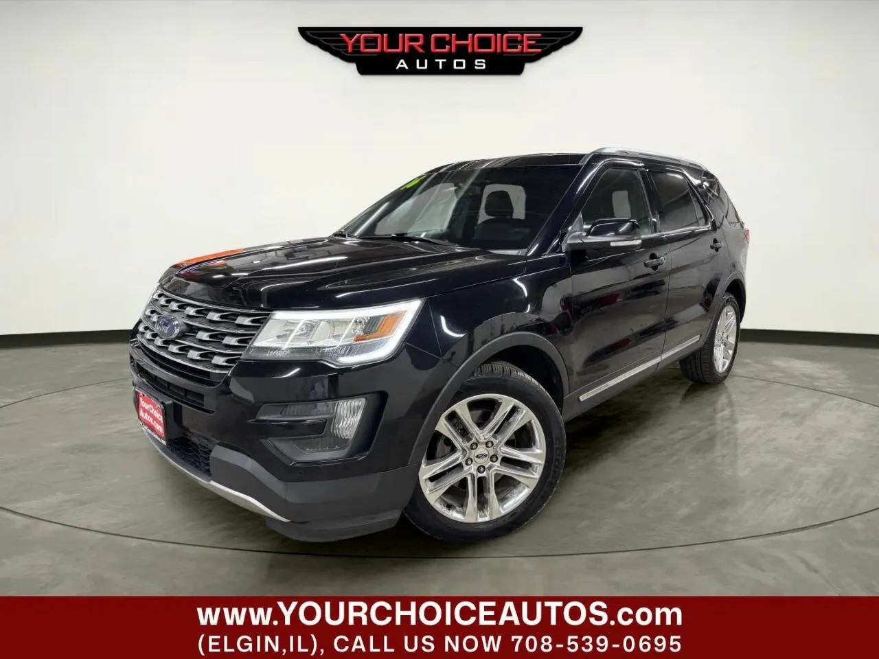 Black 2016 Ford Explorer XLT for sale in Elgin, IL