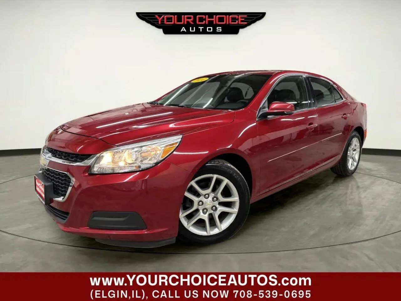 Red 2014 Chevrolet Malibu LT for sale in Elgin, IL