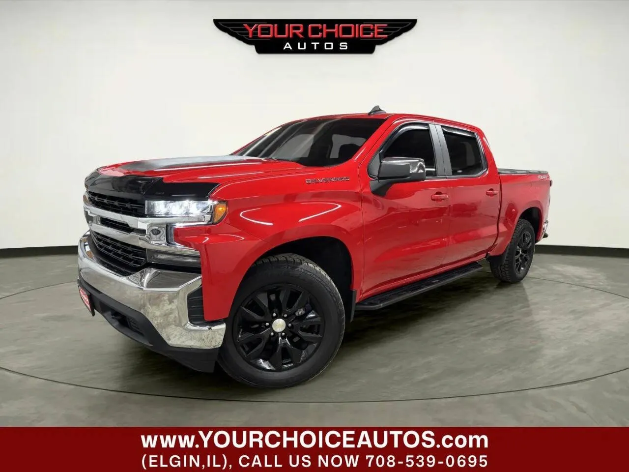 Red 2022 Chevrolet Silverado 1500 LTD LT for sale in Elgin, IL