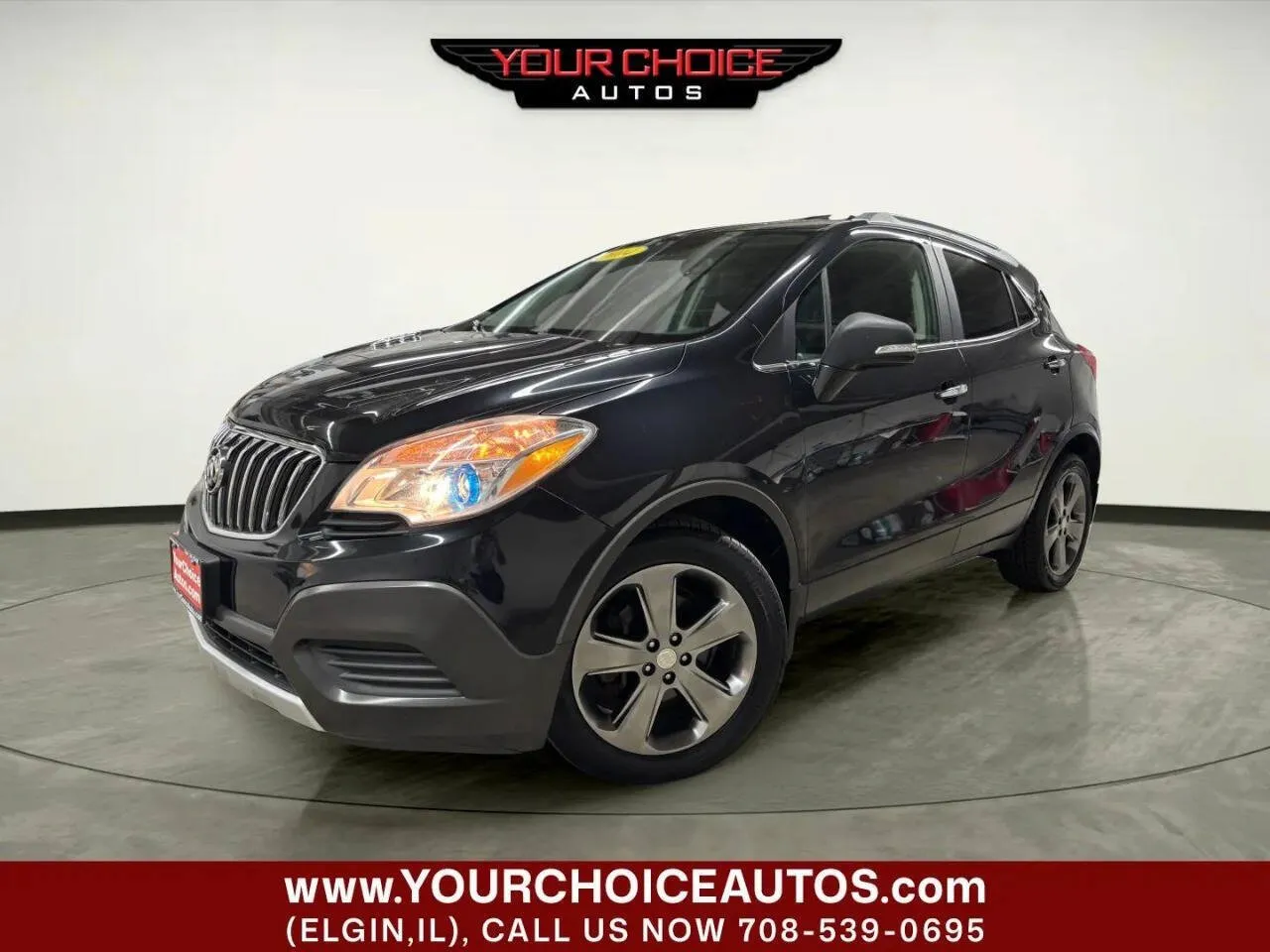 Black 2014 Buick Encore Base 4dr Crossover for sale in Elgin, IL