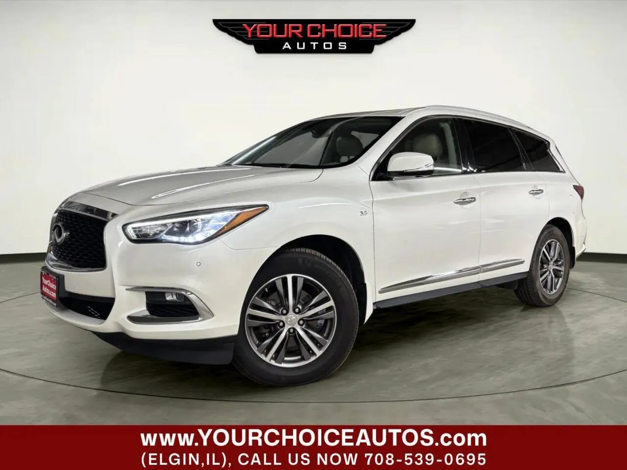 White 2017 INFINITI QX60 Base AWD 4dr SUV for sale in Elgin, IL