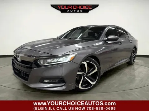 Black 2018 Honda Accord Sedan Sport 1.5T for sale in Elgin, IL