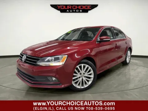 Red 2016 Volkswagen Jetta Sedan 1.8T SEL Premium 4dr Sedan for sale in Elgin, IL