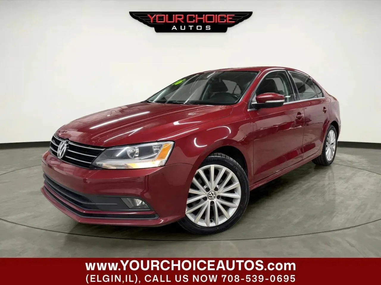 Red 2016 Volkswagen Jetta Sedan 1.8T SEL Premium 4dr Sedan for sale in Elgin, IL